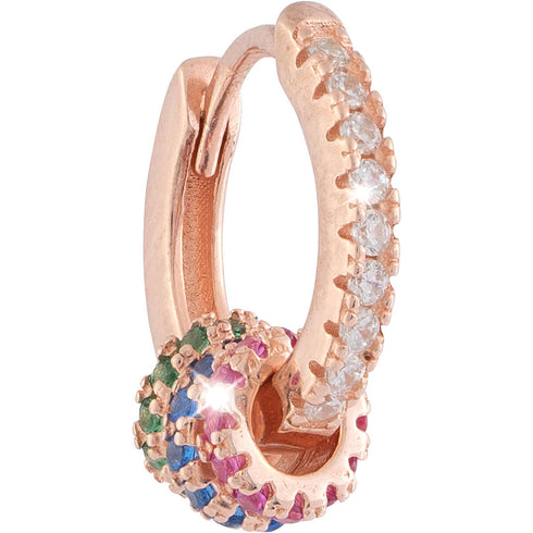 EARRINGS WITH COLORED CRYSTALS SGEORB19